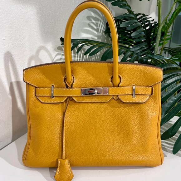 Hermes Birkin 30 Jaune D'or Clemence - Picture 1 of 16